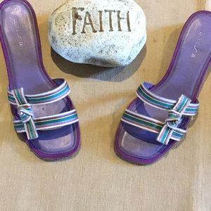 Unisa purple multi colored sandals
